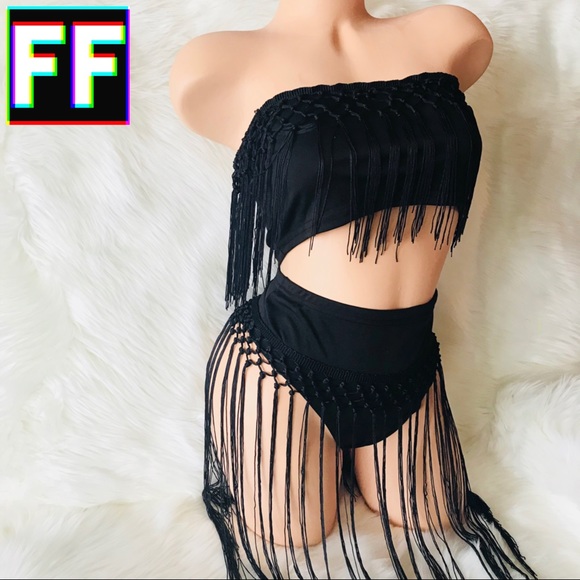 TASSEL CUTOUT COVERUP SET ✖️ - Picture 2 of 9